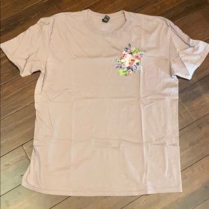 Fun Lilac top with floral screen print